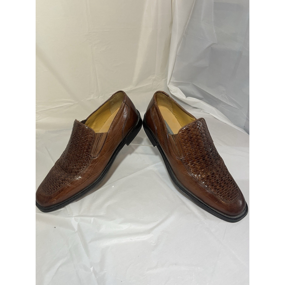 Johnston & Murphy Driver Woven Slip On Loafer size 8 M Brown - Picture 15 of 15